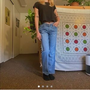 light wash vintage calvin klein jeans